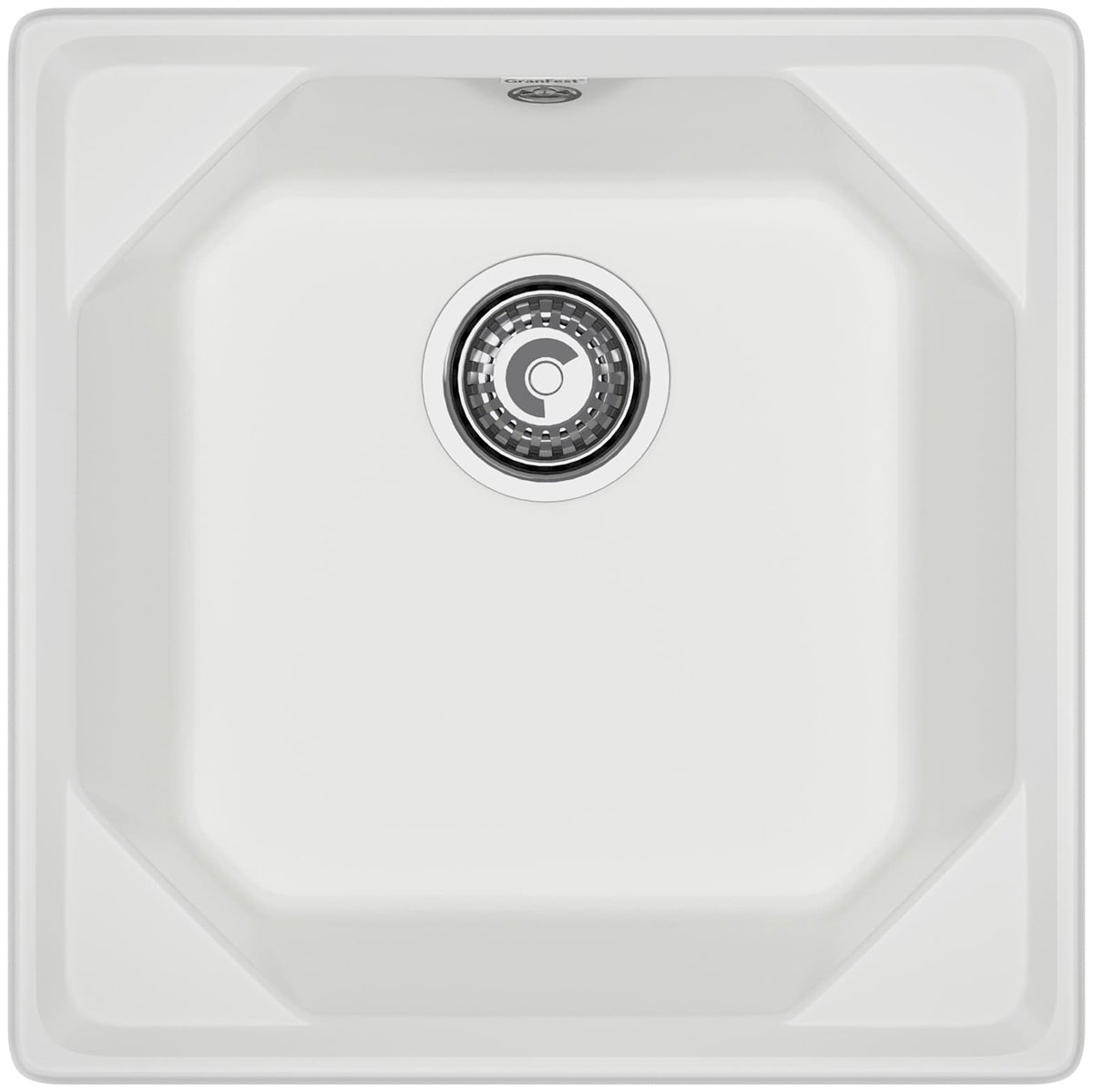 

Кухонная мойка GranFest UNIQUE 500, 1-чаша 500х500 мм иней (U-500 иней), Белый иней