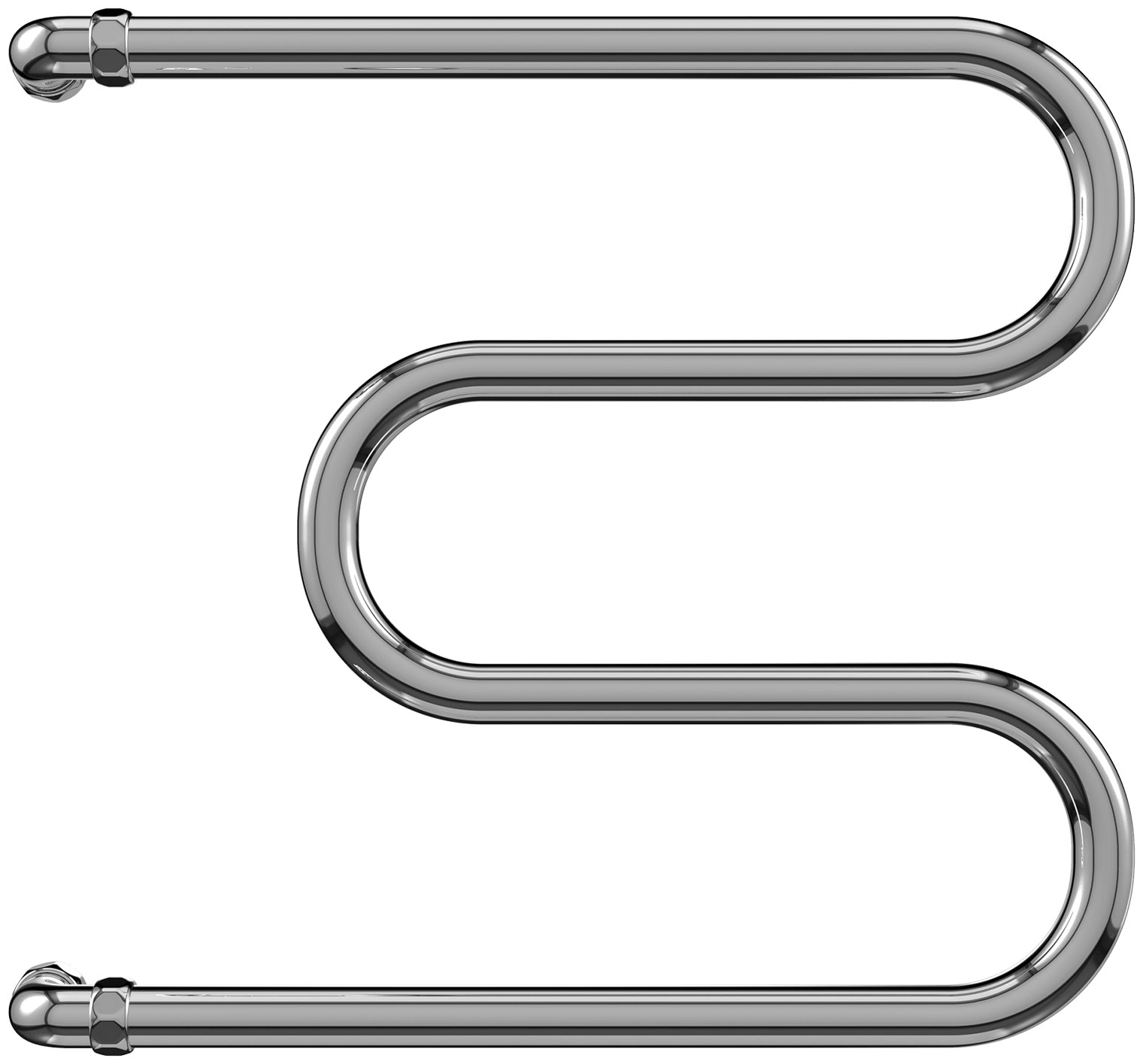 Изображение товара Водяной полотенцесушитель М-образный 600х500 из нержавеющей стали Terminux