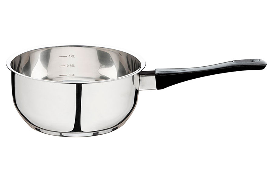 Изображение товара Ковш Mallony Mestolo-16, 1.4 л, диаметр 16 см, из нержавеющей стали, с бакелитовой ручкой, зеркальная полировка, капсулированное дно (985947)