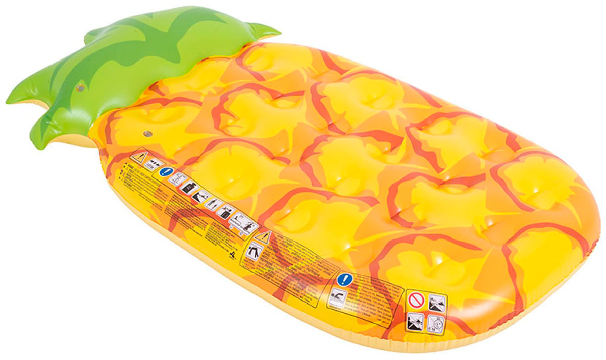 

Матрас надувной SunClub 33180, Ананас, 170х92х30 см (107405), Желтый
