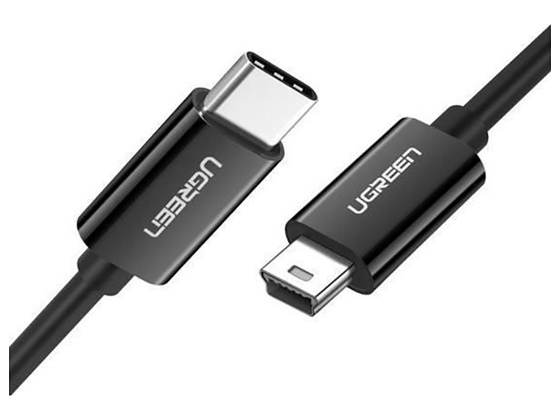Изображение товара Кабель Ugreen USB-C к Mini USB 2.0 1 м черный для зарядки и передачи данных