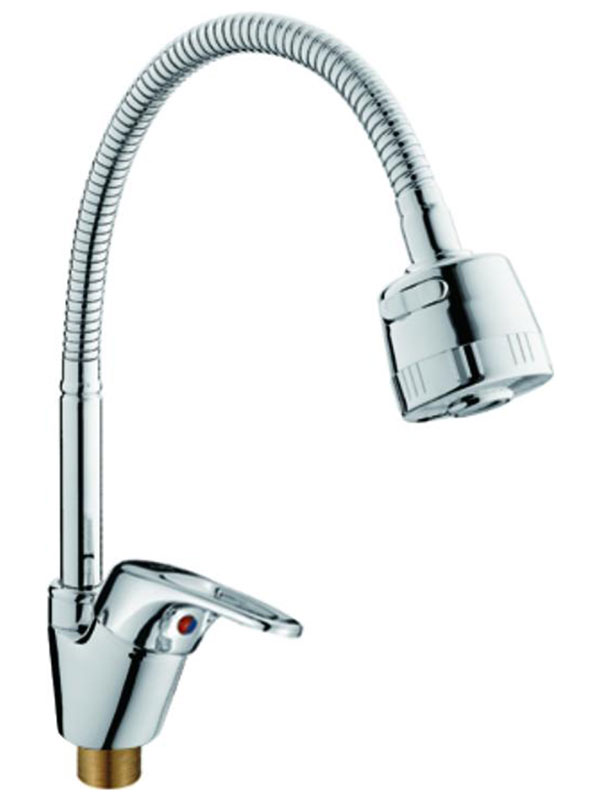 

Смеситель для кухни D-Lin с гибким изливом, хром (D150359-T), Xром