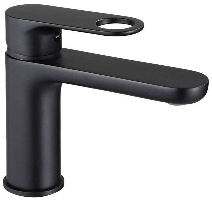 Изображение товара Смеситель для ванной комнаты D-Lin 377-A черный - керамический, экономия воды