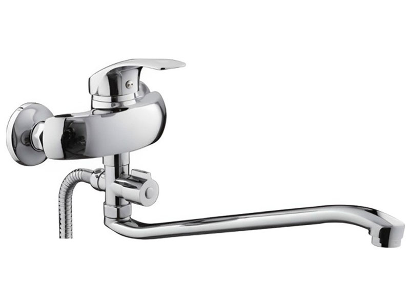 Изображение товара Дизайнерский смеситель для ванны D-Lin D140401-6 хром с поворотным изливом