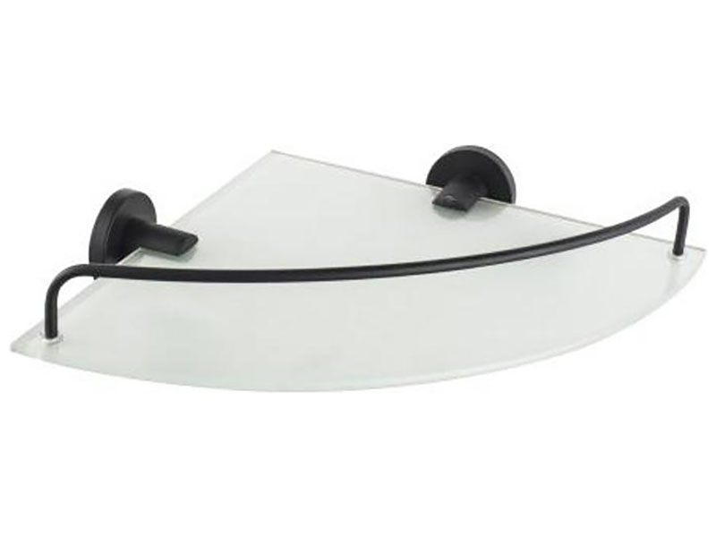 Изображение товара Полка стеклянная угловая D-Lin D111, черный (D264111)