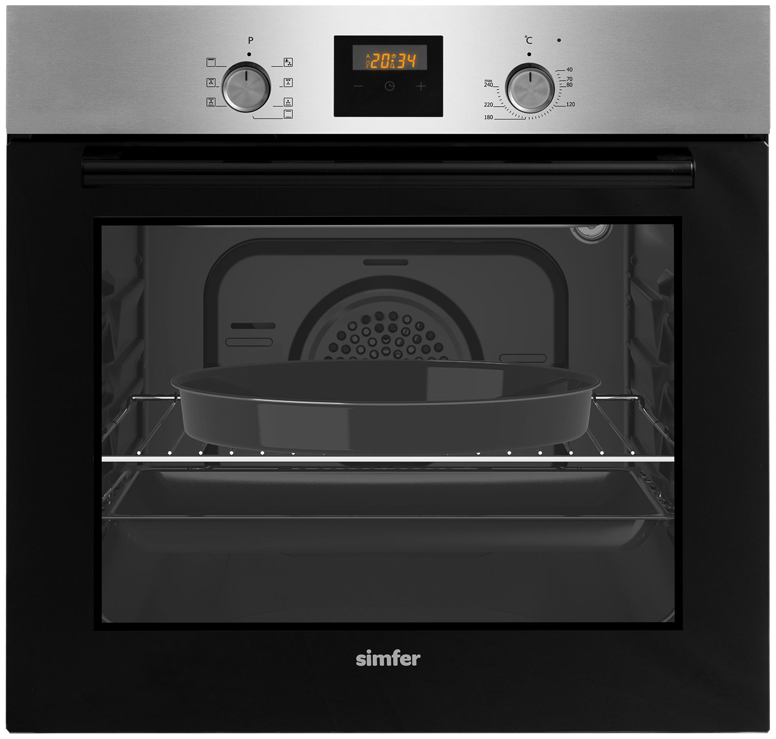 Изображение товара Электрический духовой шкаф Simfer B6EM56024 с паровой очисткой и 7 режимами