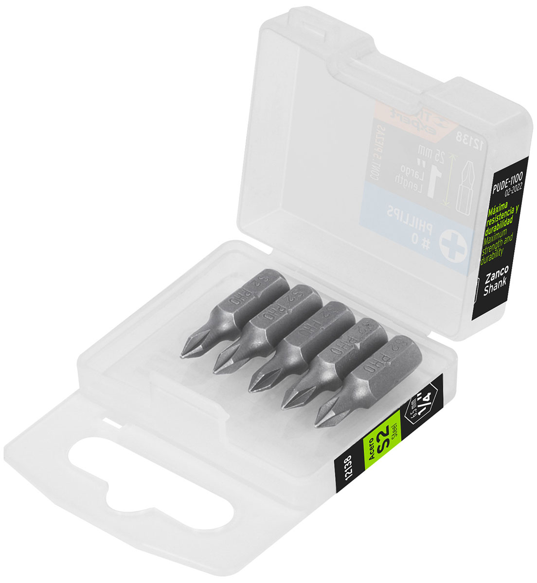 Изображение товара Набор бит Truper Phillips PH0 25 мм 5 штук