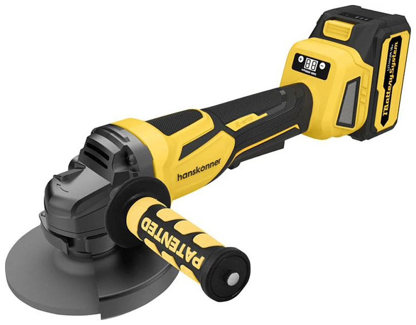 Изображение товара Аккумуляторная УШМ Hanskonner HAG1812E 125 мм 18В бесщеточный двигатель