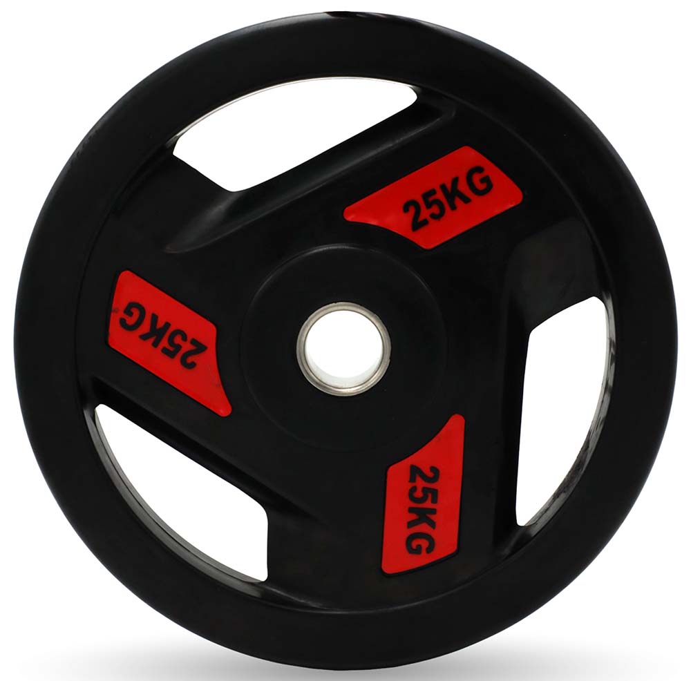 

Диск обрезиненный c хватом Unix Fit (PRO 25 кг 51 мм), Черный/красный