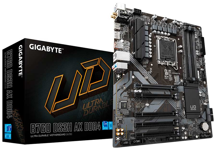 Изображение товара Материнская плата Gigabyte B760 DS3H AX DDR4 (LGA1700 ATX)