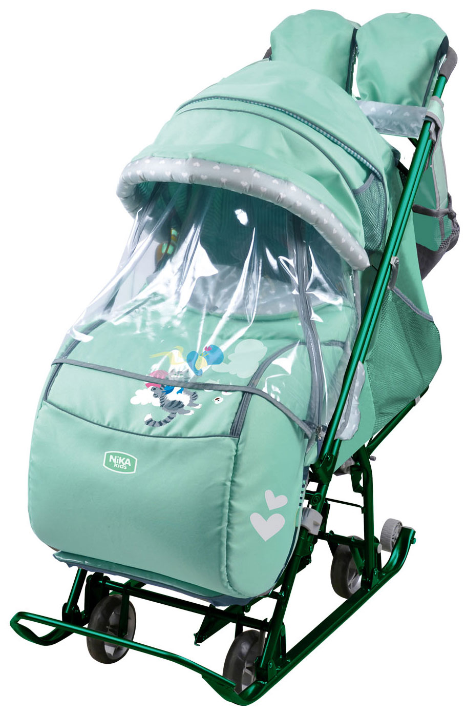 Изображение товара Коляска комбинированная Ника Наши детки 5-2 (НДТ5-2) мятный
