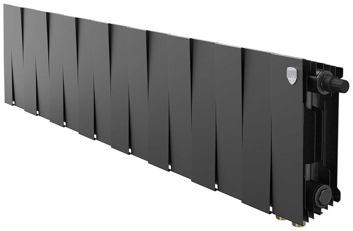 

Водяной радиатор отопления Royal Thermo PianoForte 200 /Noir Sable - 16 секций VDR (НС-1346008), Черный