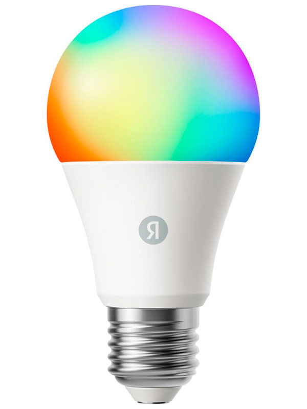 Изображение товара Умная лампочка Яндекс YNDX-00553 E27 RGB 1300 Лм управление с Алисой и Matter Изображение товара Умная лампочка Яндекс YNDX-00553 E27 RGB 1300 Лм управление с Алисой и Matter