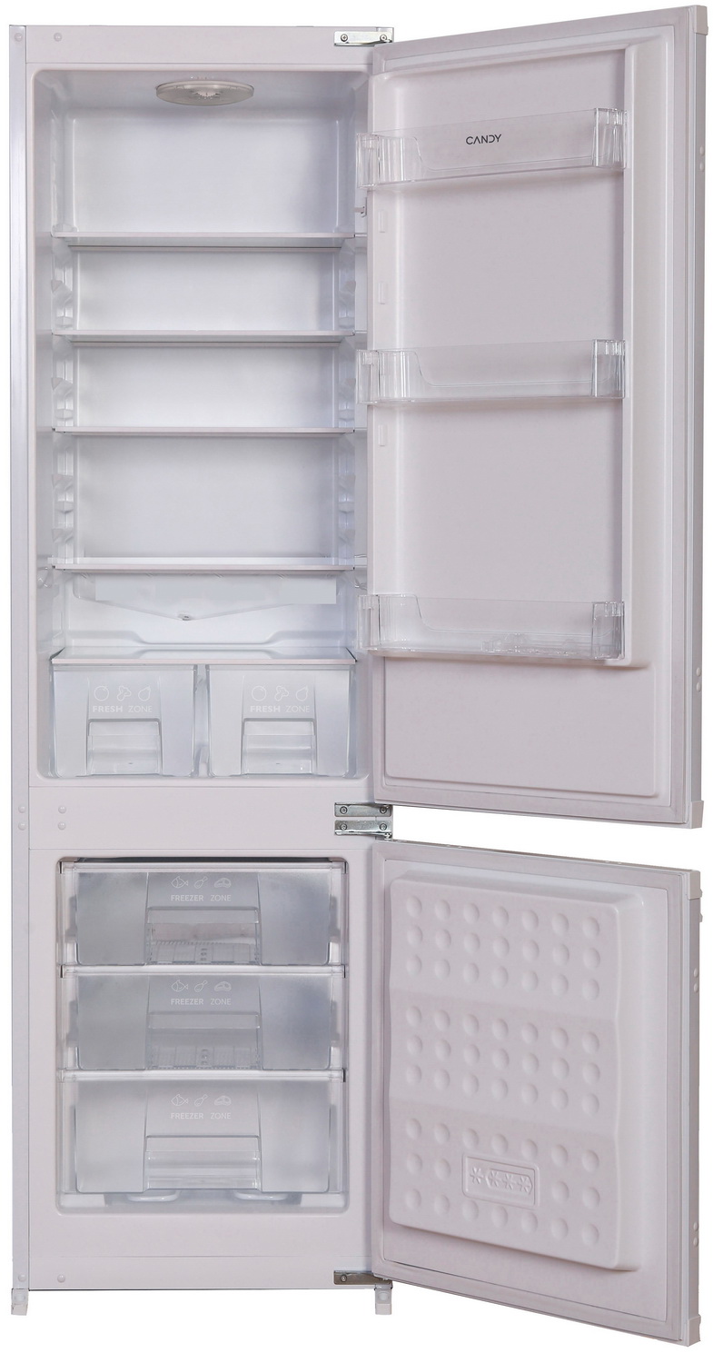 Изображение товара Встраиваемый двухкамерный холодильник Candy CBCS7230AFM белый A+ 177x54x55.5 см