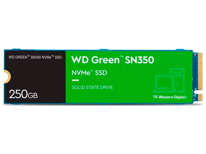 Изображение товара SSD накопитель Western Digital M.2 Green SN350 250GB PCIe (WDS250G2G0C)