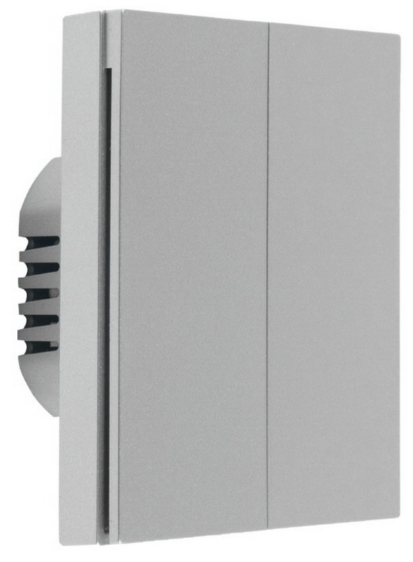 Изображение товара Умный двойной выключатель Aqara WS-EUK04 Grey Zigbee 3.0 для Apple HomeKit и Алисы