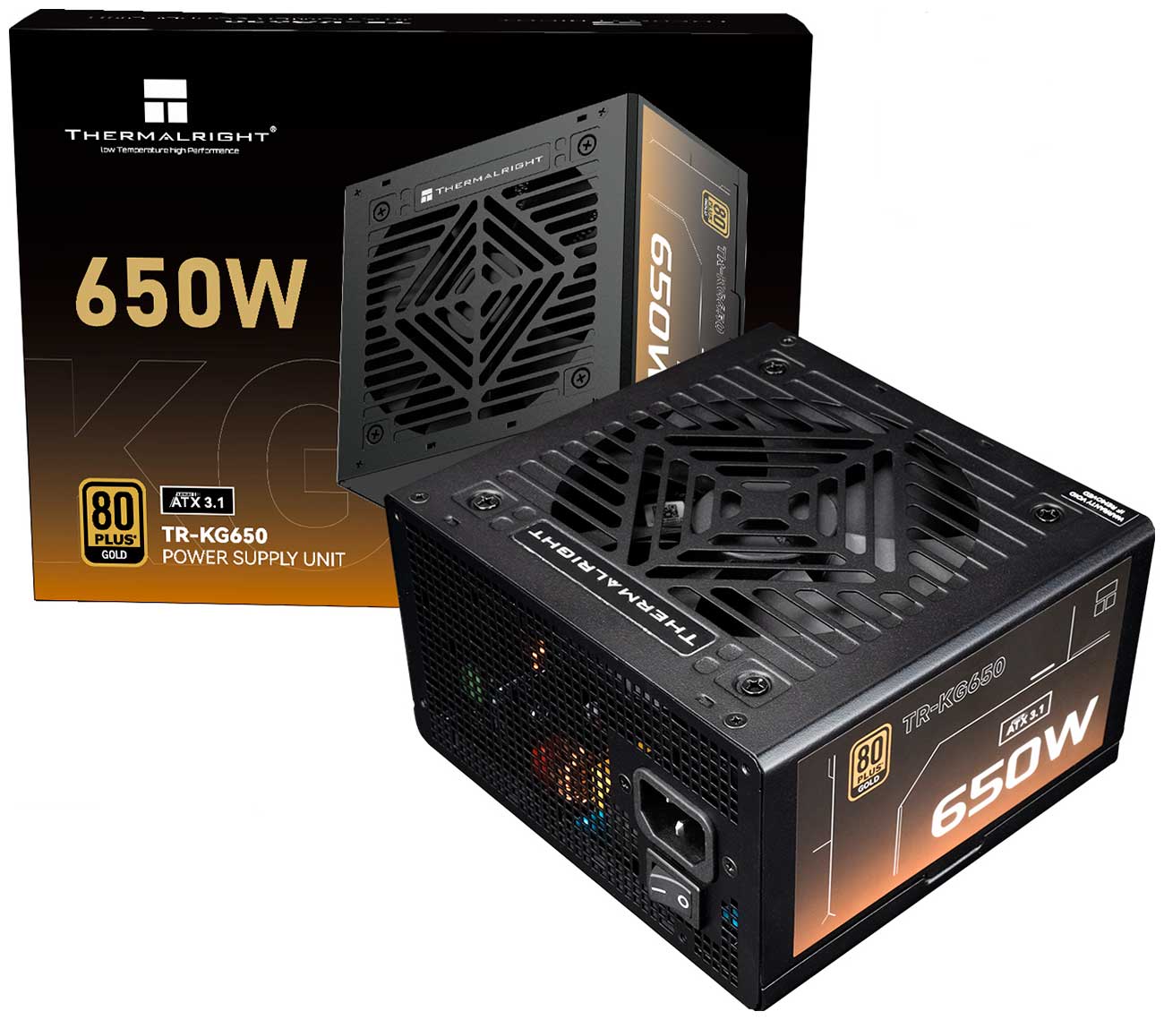 Изображение товара Блок питания Thermalright 650W Gold ATX 3.1 TR-KG650 надежное решение для ПК