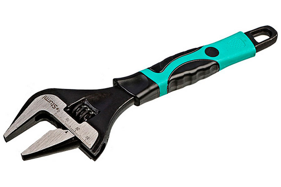 Изображение товара Ключ разводной Sturm! Промо, 200 мм, усиленные тонкие губки, обрезиненная рукоятка (1045-27-200SP)