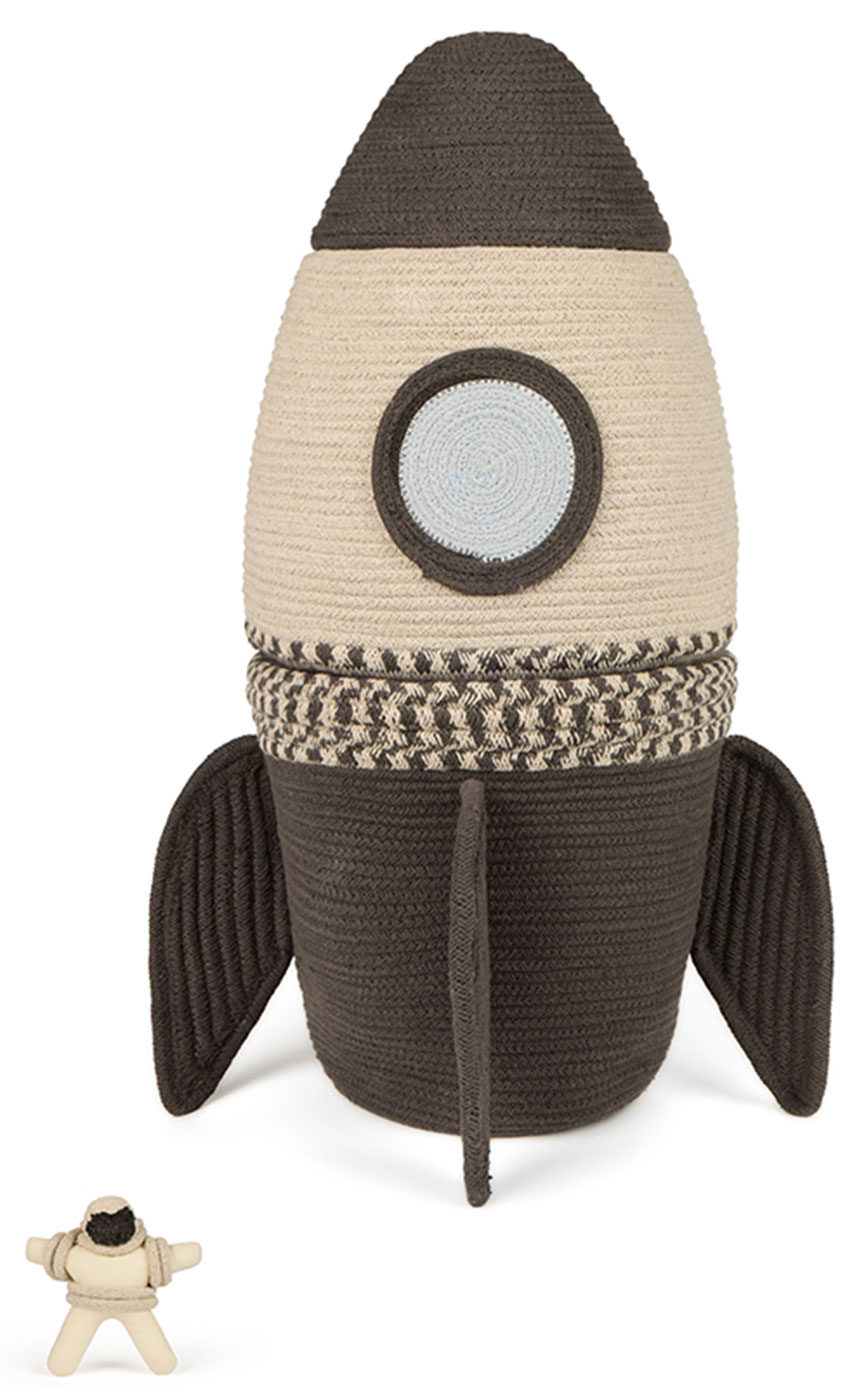 Изображение товара Корзина Lorena Canals Ракета 43х43х68 см для хранения игрушек и мелких предметов