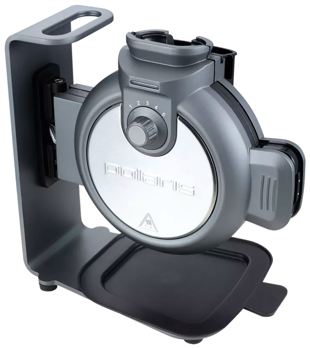 Изображение товара Вертикальная вафельница Polaris PST 1000 Waffle dream графитовая с антипригарным покрытием