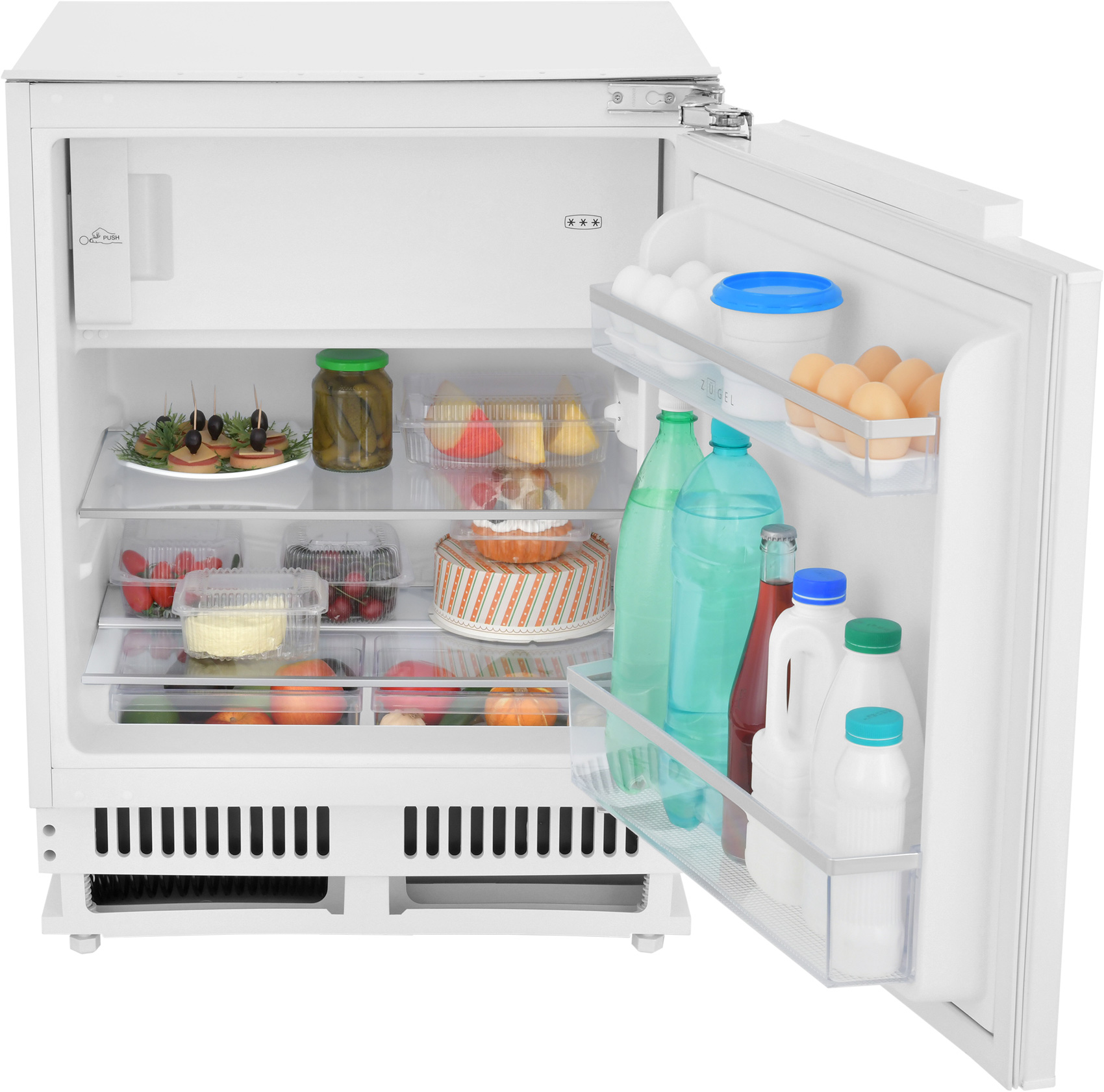 Изображение товара Встраиваемый холодильник Zugel ZRI873LF 95/16 л энергоэффективный