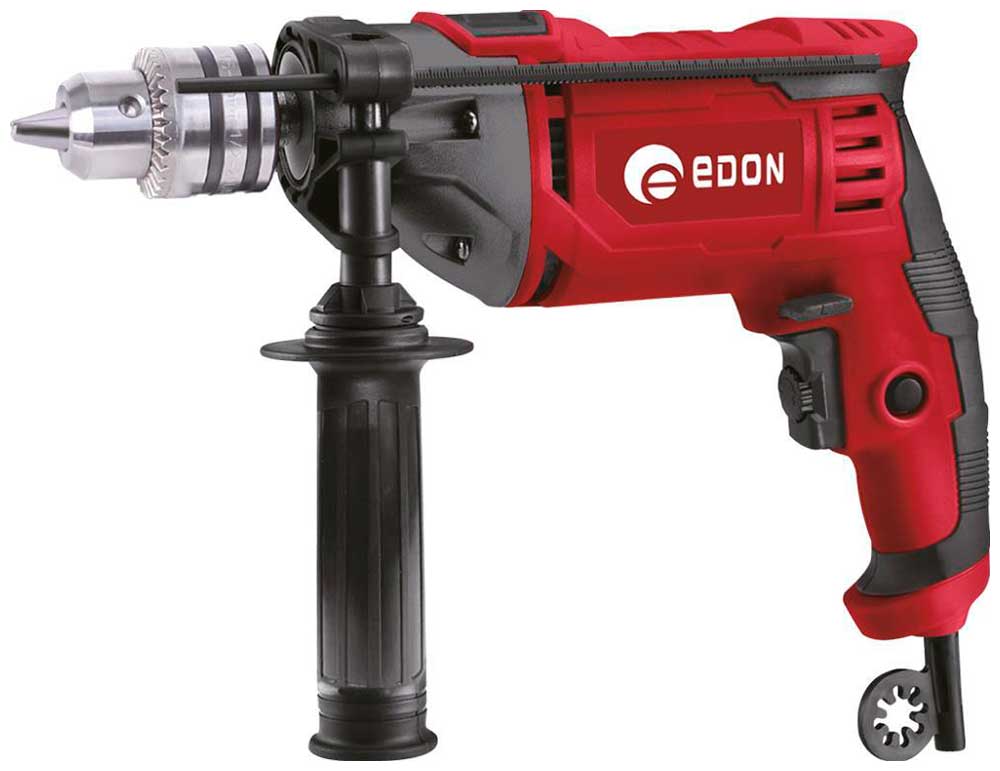 Изображение товара Электрическая ударная дрель Edon DL-1173 1300 Вт с реверсом для кирпича и бетона