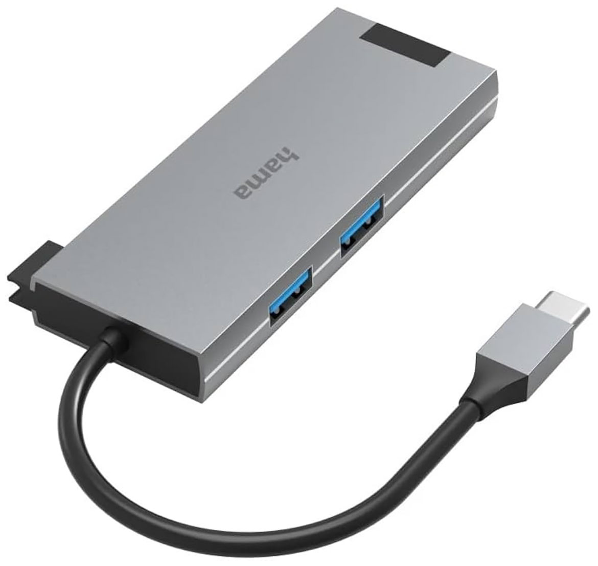 Изображение товара USB-C разветвитель Hama 5 портов, 2x USB-A USB-C HDMI LAN/Ethernet, серый (200109) Изображение товара USB-C разветвитель Hama 5 портов, 2x USB-A USB-C HDMI LAN/Ethernet, серый (200109)