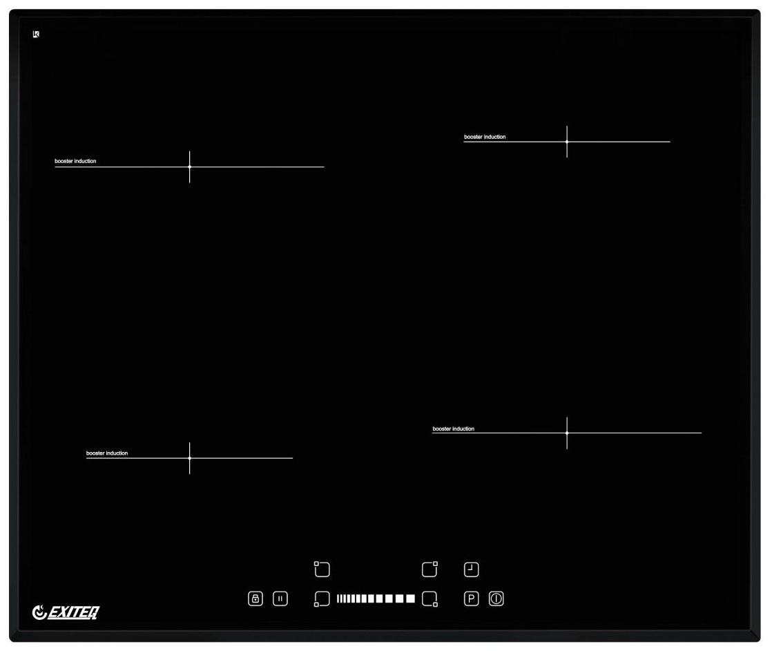 

Электрическая варочная панель Exiteq EXH-312IB, Черный