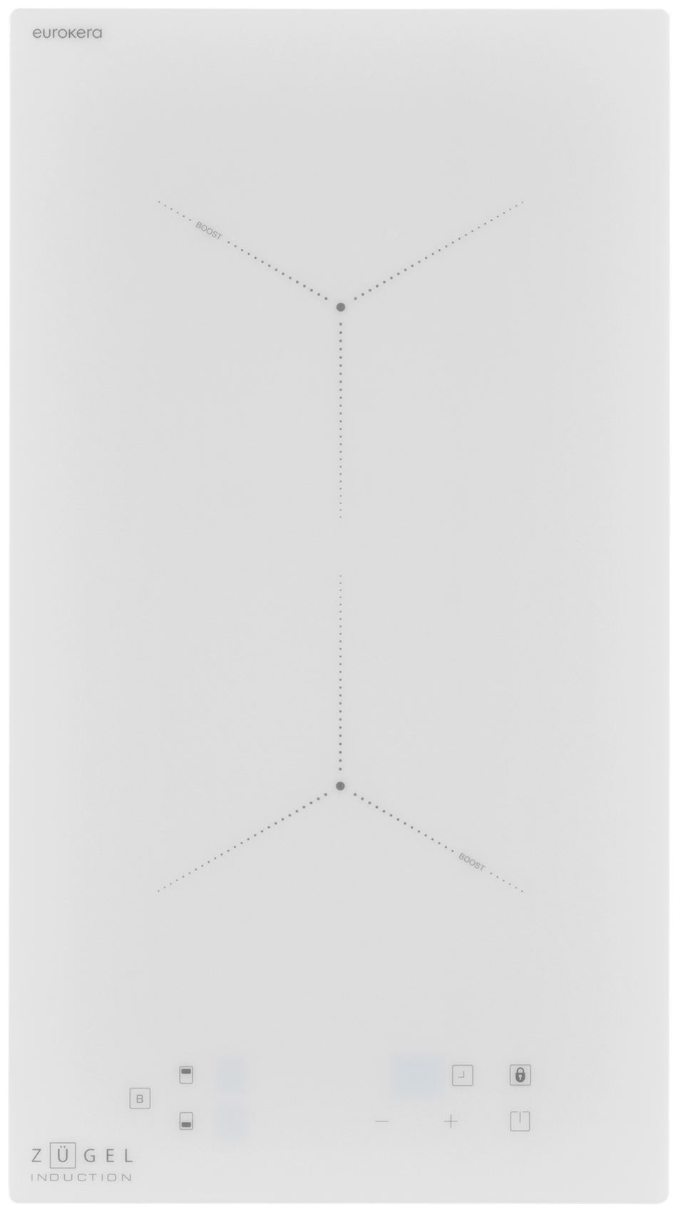 Изображение товара Электрическая варочная панель Zugel ZIH293W белая с индукционными конфорками