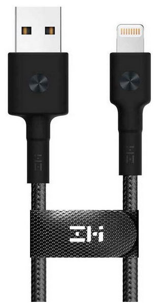 Кабель Zmi USB/Lightning ZMI MFi 150 см 3A 18W PD нейлон/кевлар (AL853) черный кабель usb lightning xiaomi zmi mfi 200 см 3a 18w pd al881 black