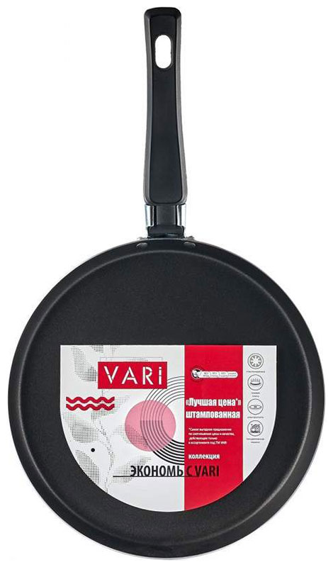 Сковорода блинная Vari 22 см, LCS52122 сковорода vari evkb 30122 черный гранит