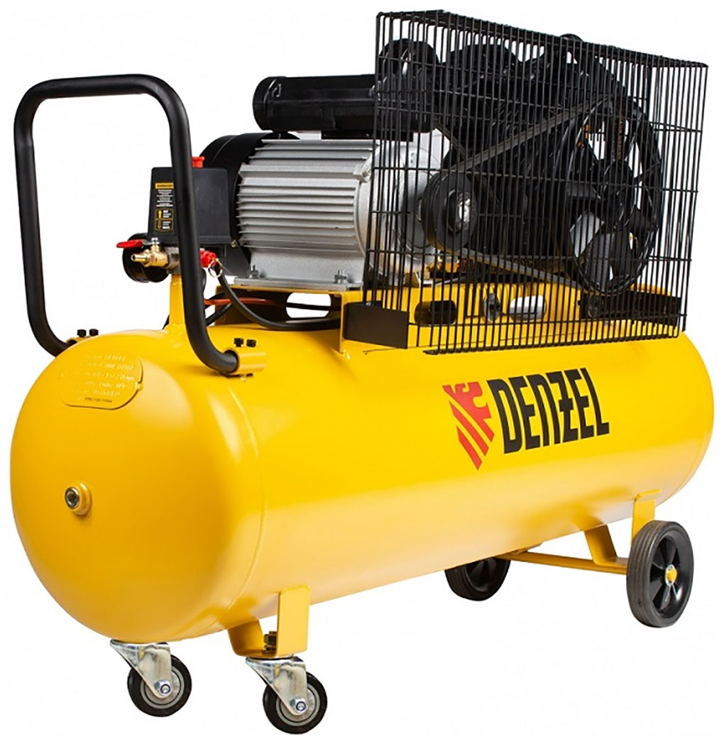 Изображение товара Компрессор Denzel BCV2300/100 2.3 кВт 100 л 10 бар ременной масляный