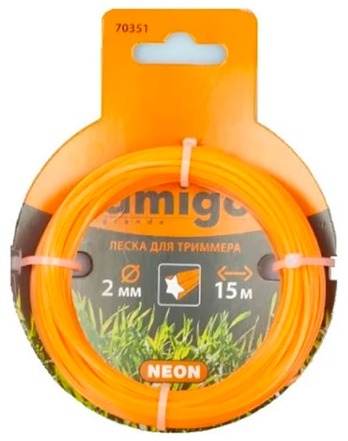 Изображение товара Леска для триммера Amigo "Звезда" 2 мм 15 м 70351