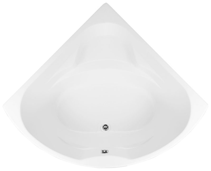 Изображение товара Акриловая угловая ванна Aquanet Vitoria 130x130 белая с сиденьем и антискользящим покрытием