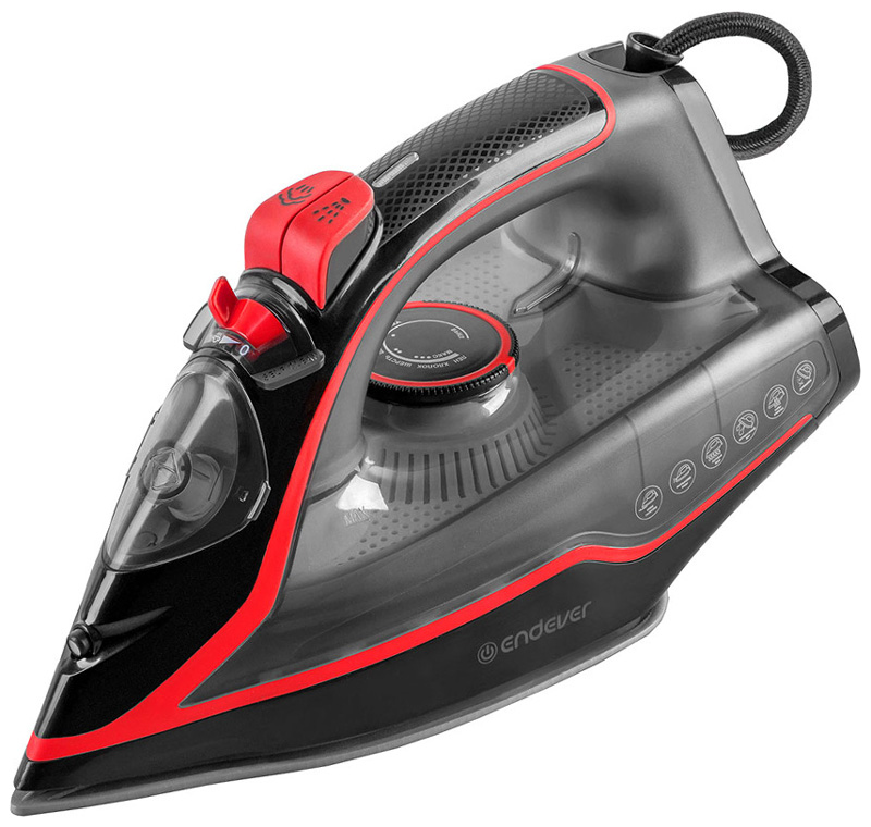 Утюг Endever Delta-216 90285 черно-красный