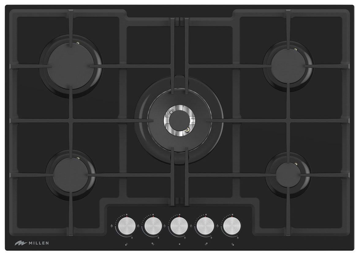 

Газовая варочная панель Millen MGHGD 7501 BL, Черный
