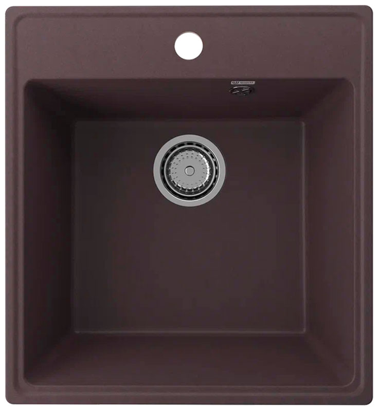 Изображение товара Кухонная мойка Ulgran Quartz Forte 460-06 трюфель квадратная врезная