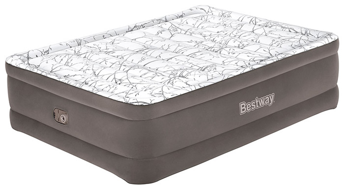 Изображение товара Надувная кровать BestWay Tritech Fashion Flock Queen 203x152x56см с электронасосом