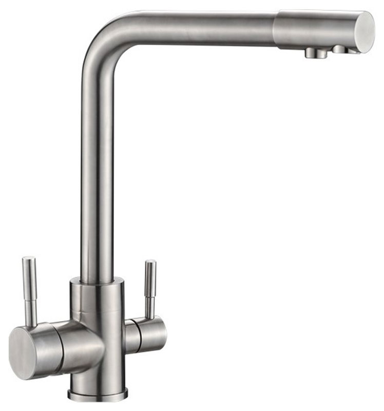 Изображение товара Смеситель для кухни Ulgran U-016/нержавеющая сталь U-016-304