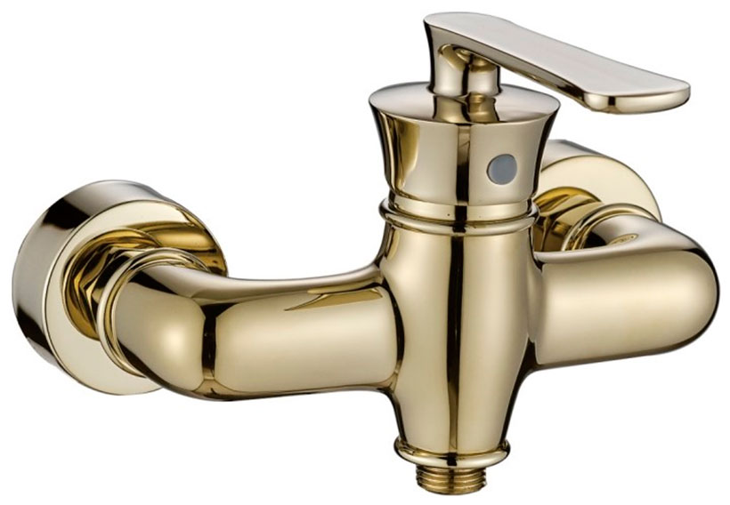 Изображение товара Смеситель для ванной комнаты Haiba HB181-5 бронза с душевым гарнитуром настенный