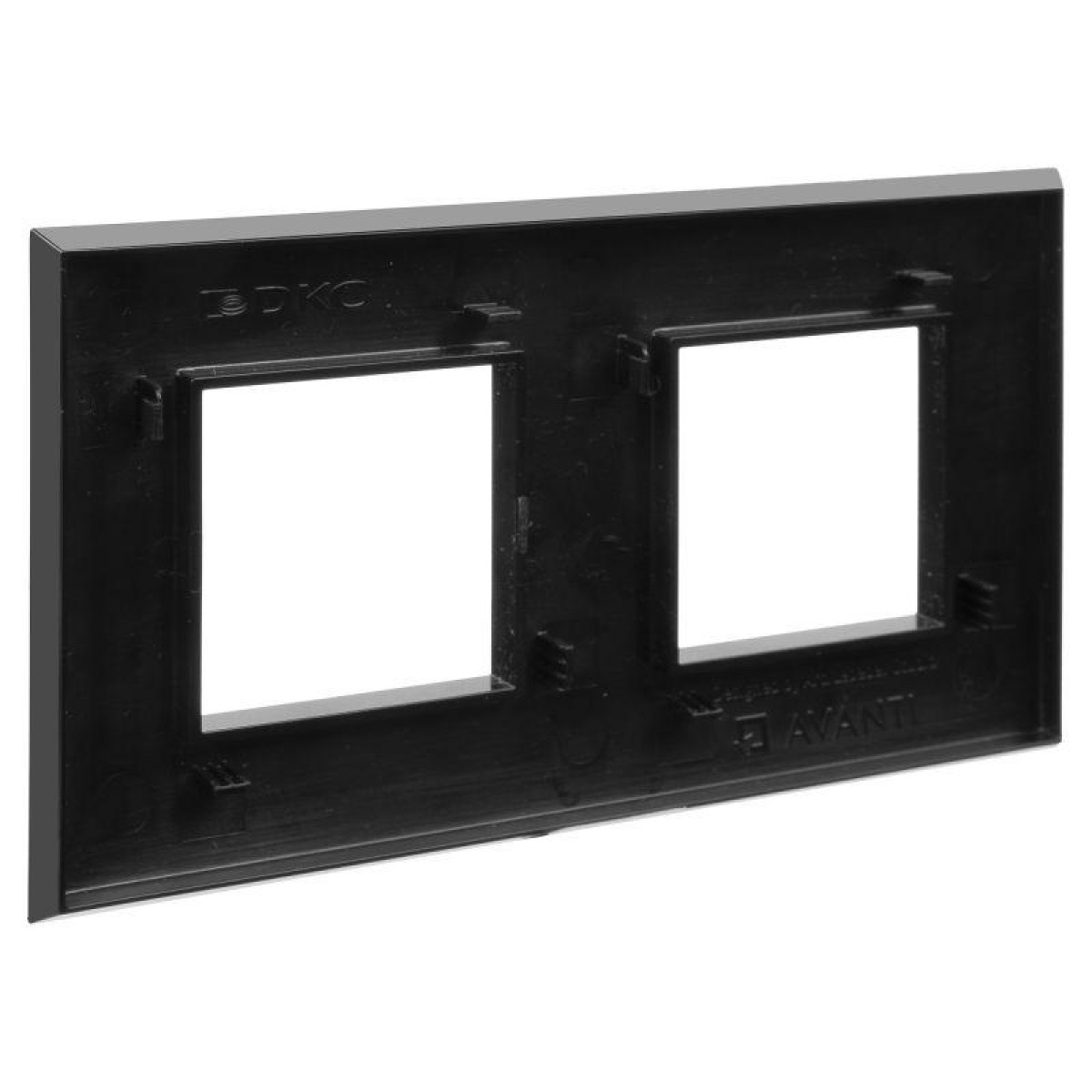 Изображение товара Рамки, декоративные элементы, основания для ЭУИ DKC Рамка 4мод. ARTLEBEDEV Avanti "Черный квадрат"
