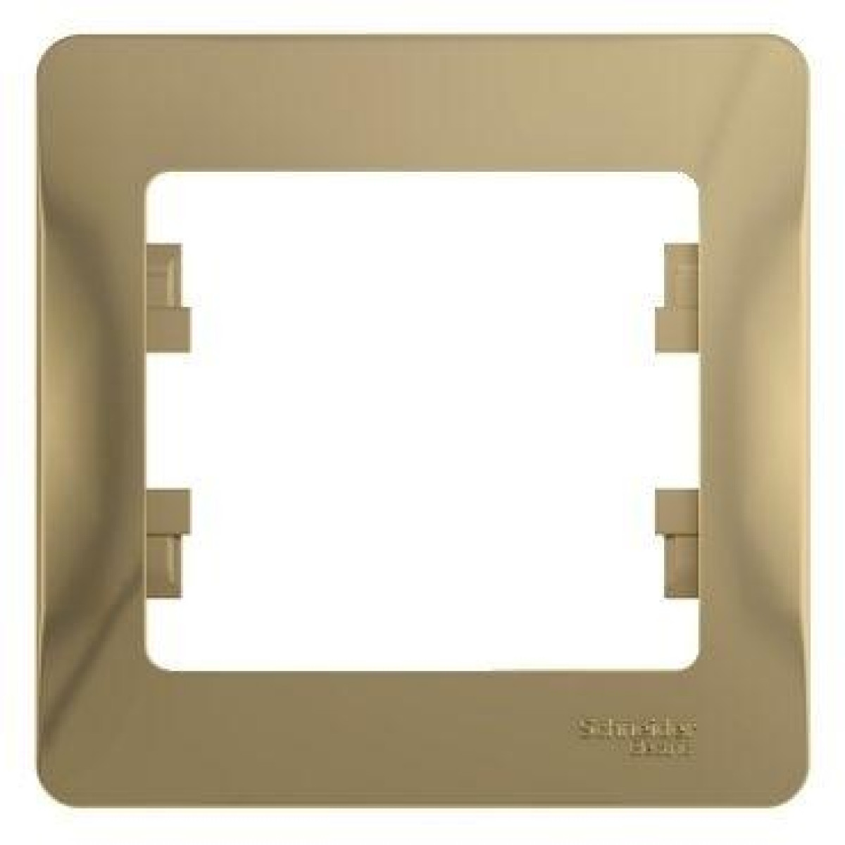 Изображение товара Рамки и основания для ЭУИ Systeme Electric Glossa титан IP20 1 местов