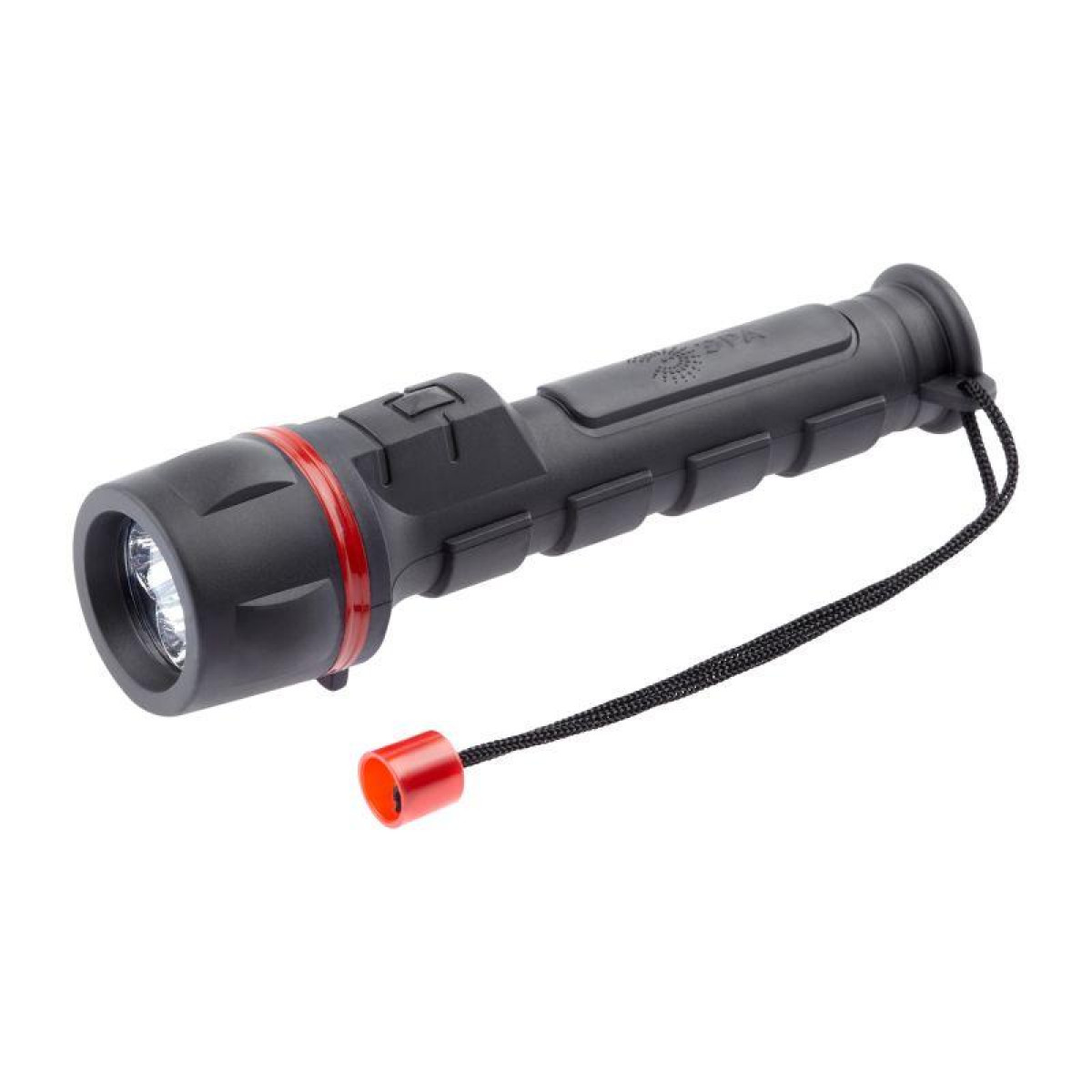 Изображение товара Фонарь R2AA обрезиненный с 3LED, 2AA, водонепроницаемый, профессиональный