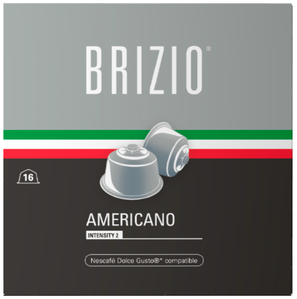 Изображение товара Кофе в капсулах Brizio Americano для системы Dolce Gusto, 16 капсул Изображение товара Кофе в капсулах Brizio Americano для системы Dolce Gusto, 16 капсул