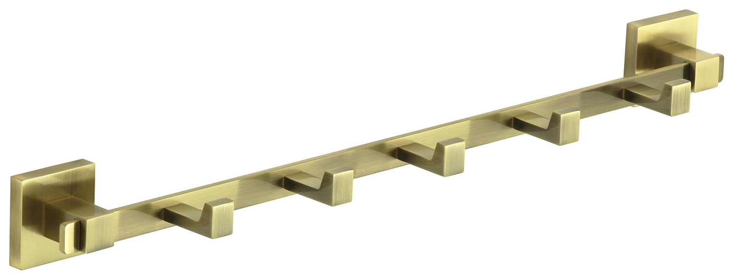 Изображение товара Планка с крючками Savol S-06575C 5 крючков бронза латунь квадратная