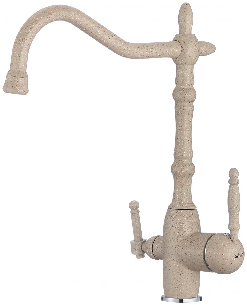 

Смеситель для кухонной мойки с фильтром питьевой воды Savol S-L1803S, Песочный