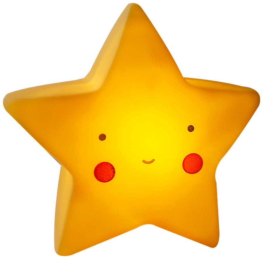 Ночник детский Lats звезда желтая