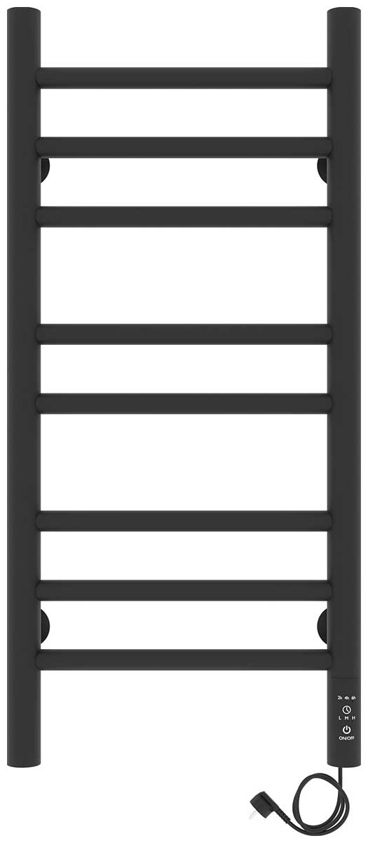 Изображение товара Электрический полотенцесушитель Laris Лаванда ЧКЧ П8 300х700 черный муар правое подключение