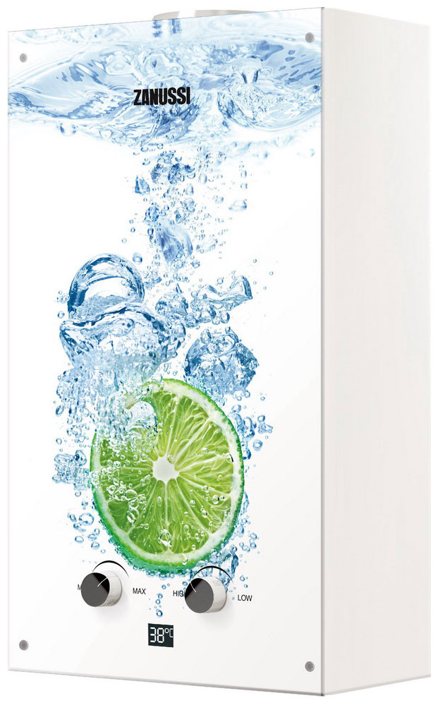 Газовый водонагреватель Zanussi GWH 10 Fonte Glass Lime водонагреватель zanussi gwh 10 fonte glass la spezia