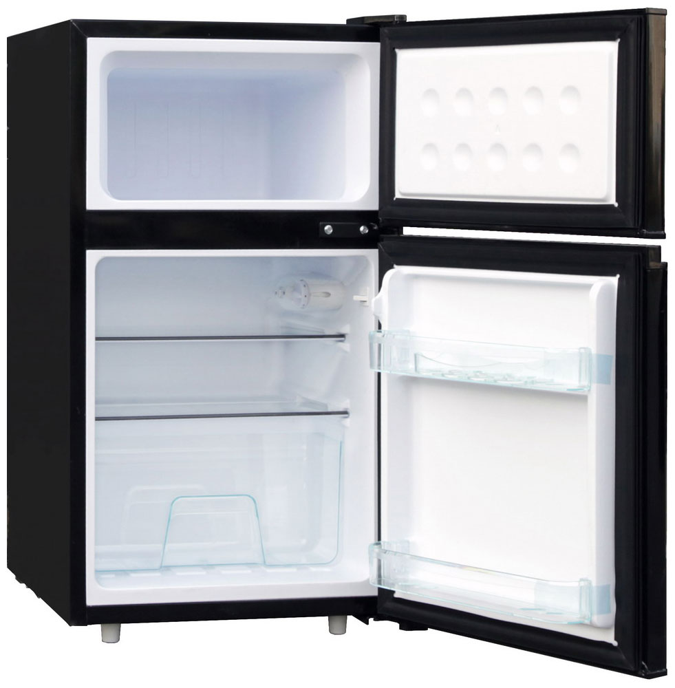 Двухкамерный холодильник TESLER RCT-100 black двухкамерный холодильник tesler rct 100 wood
